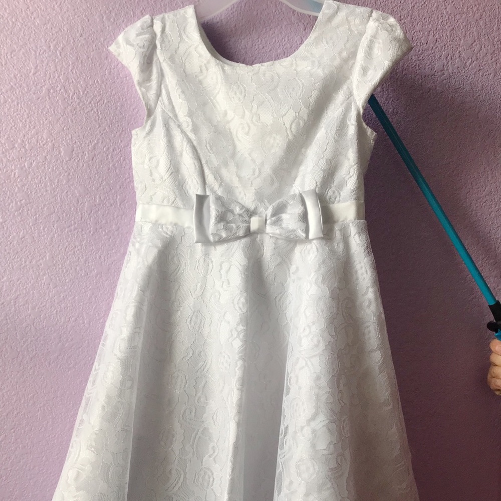 White Communion Girl Dress
